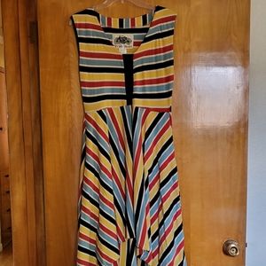 Effie's Heart Technicolor Hi-Lo Dress Size L